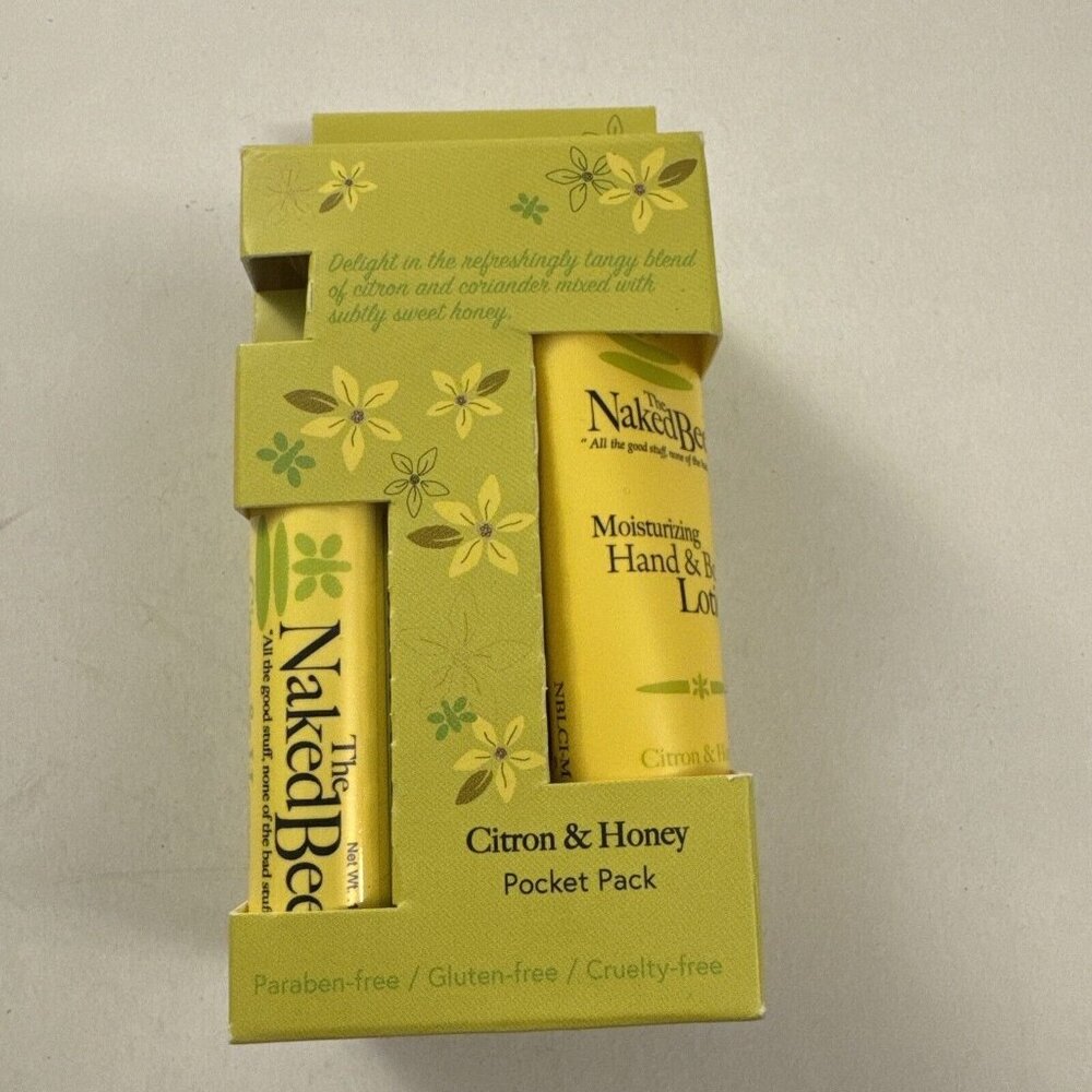 New The Naked Bee Citron & Honey Collection Pocket Pack C39